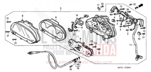 COMPTEUR DE VITESSE FES250Y de 2000